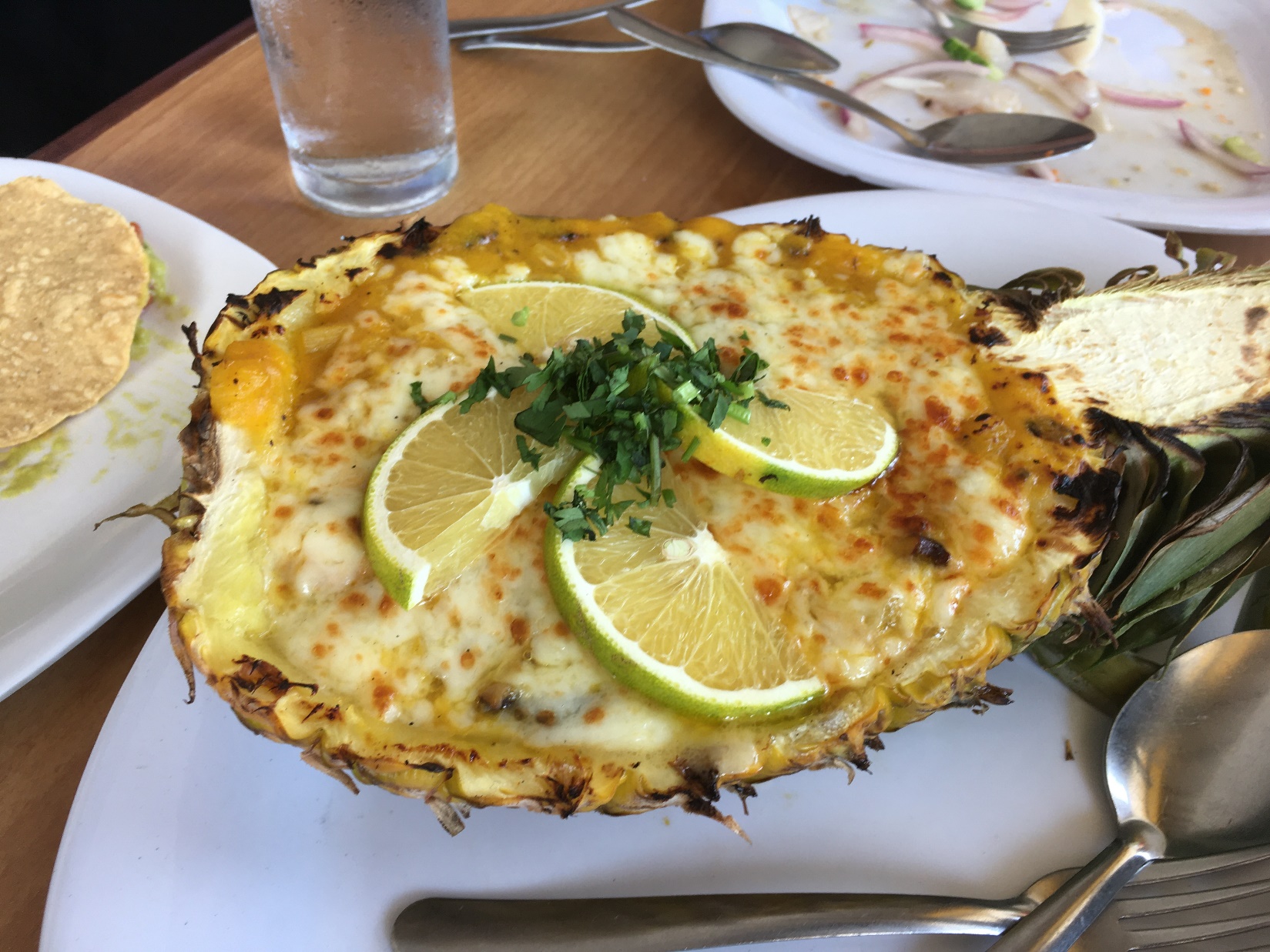 A plate of food on a table Description automatically generated