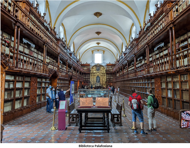 A group of people inside a library Description automatically generated with medium confidence